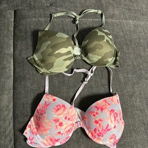 Bundle!!Two 34B victoria secret PINK Front closure bra